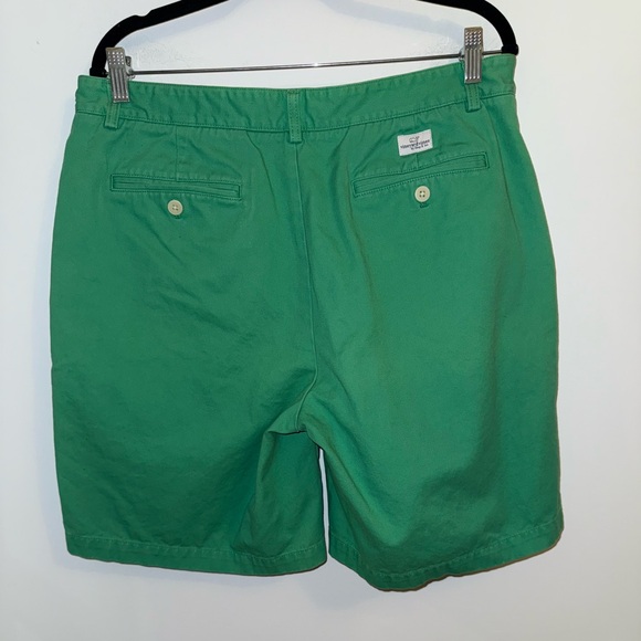 Vineyard Vines Classic Fit 9” Club Shorts Men’s Size 36 Green Cotton Flat Front - Picture 6 of 12